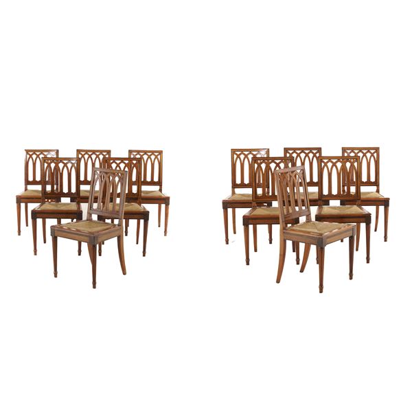 Dodici sedie. XVIII secolo