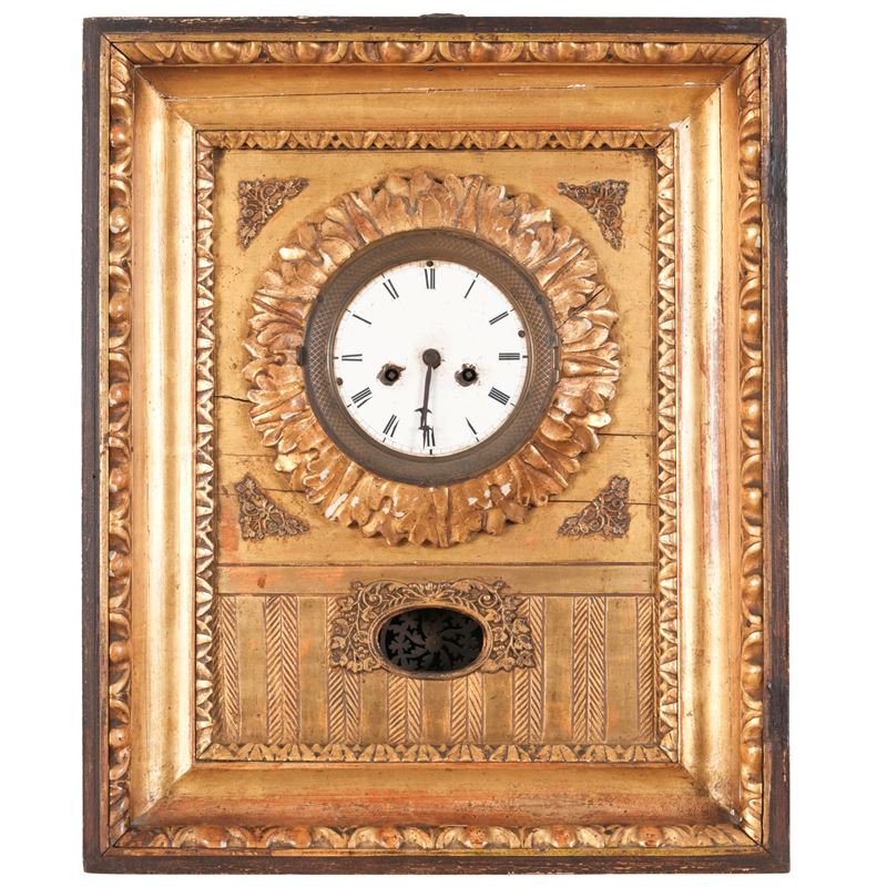 Pendola da muro. Fine del XIX secolo  - Asta Antiquariato - Cambi Casa d'Aste