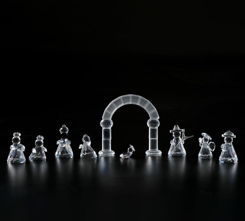 Presepe. Swarovski scs edizione limitata 1993.   - Asta Maioliche, Porcellane e Vetri - Cambi Casa d'Aste