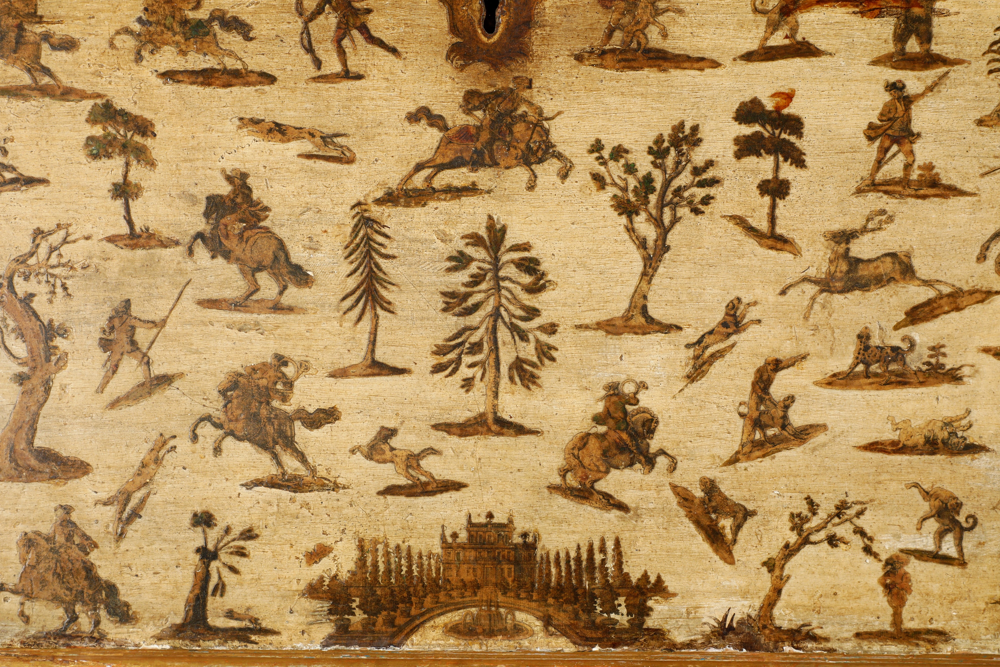 Trumeau Decorato Ad Arte Povera. Piemonte, Seconda Metà XVIII Secolo