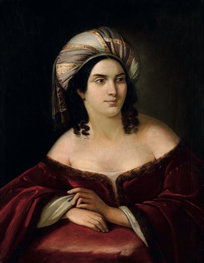 Figura Femminile in Abiti Orientali