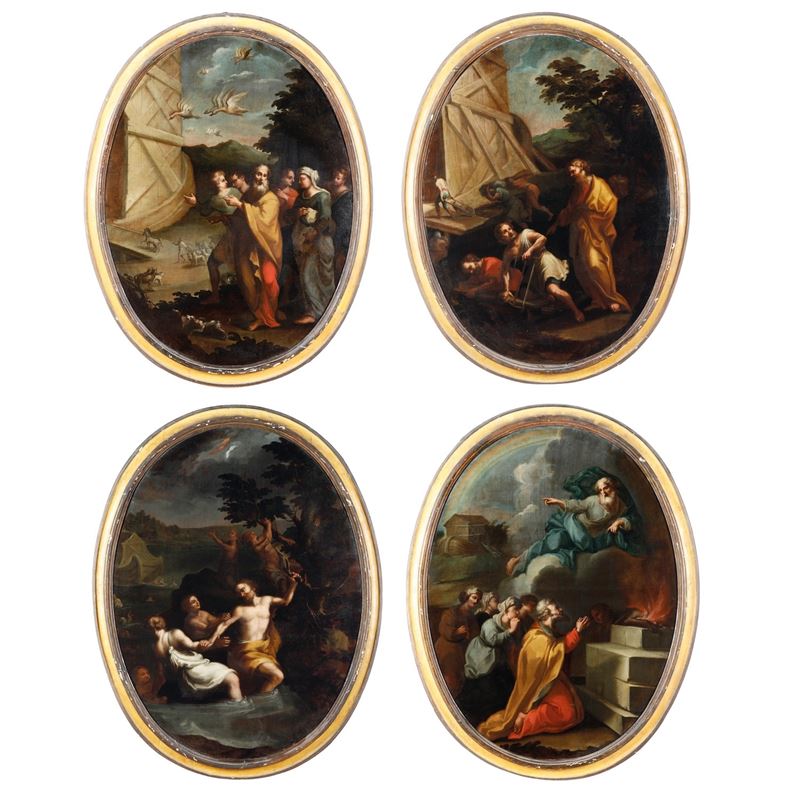 Giacomo Antonio Boni : Episodi della vita di Noè  - Asta Dipinti Antichi - Cambi Casa d'Aste