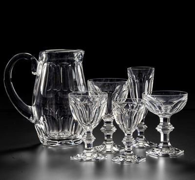 Servizio di Calici "harcourt 1841” Francia, Manifattura Baccarat, XX Secolo