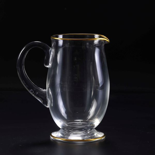 Caraffa “Mahora”. Francia, Manifattura Baccarat, XX secolo.