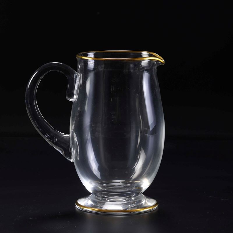 Caraffa “Mahora”. Francia, Manifattura Baccarat, XX secolo.  - Auction Tableware and Decor - Cambi Casa d'Aste