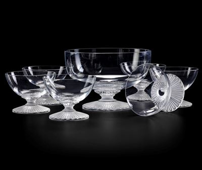 Servizio da Dessert “elvire” Francia, Manifattura Lalique, XX Secolo Modello di Marie-claude Lali...