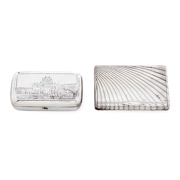 Mosca e San Pietroburgo, XIX-XX secolo  Due tabacchiere