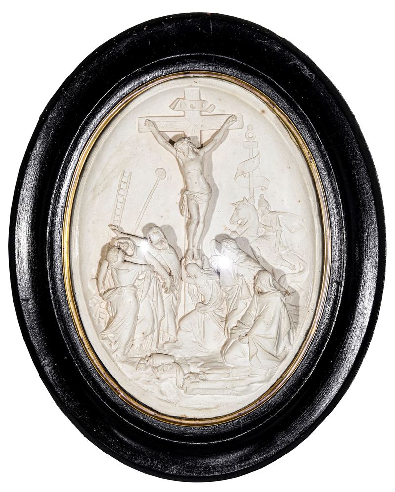 Crocifissione. Francia, XIX-XX secolo  - Altorilievo - Auction Italian Residences - Cambi Casa d'Aste