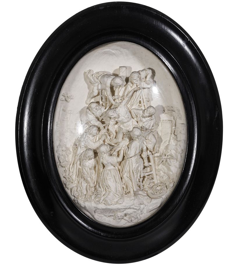 Deposizione di Cristo. Francia, XIX-XX secolo  - Altorilievo - Auction Italian Residences - Cambi Casa d'Aste
