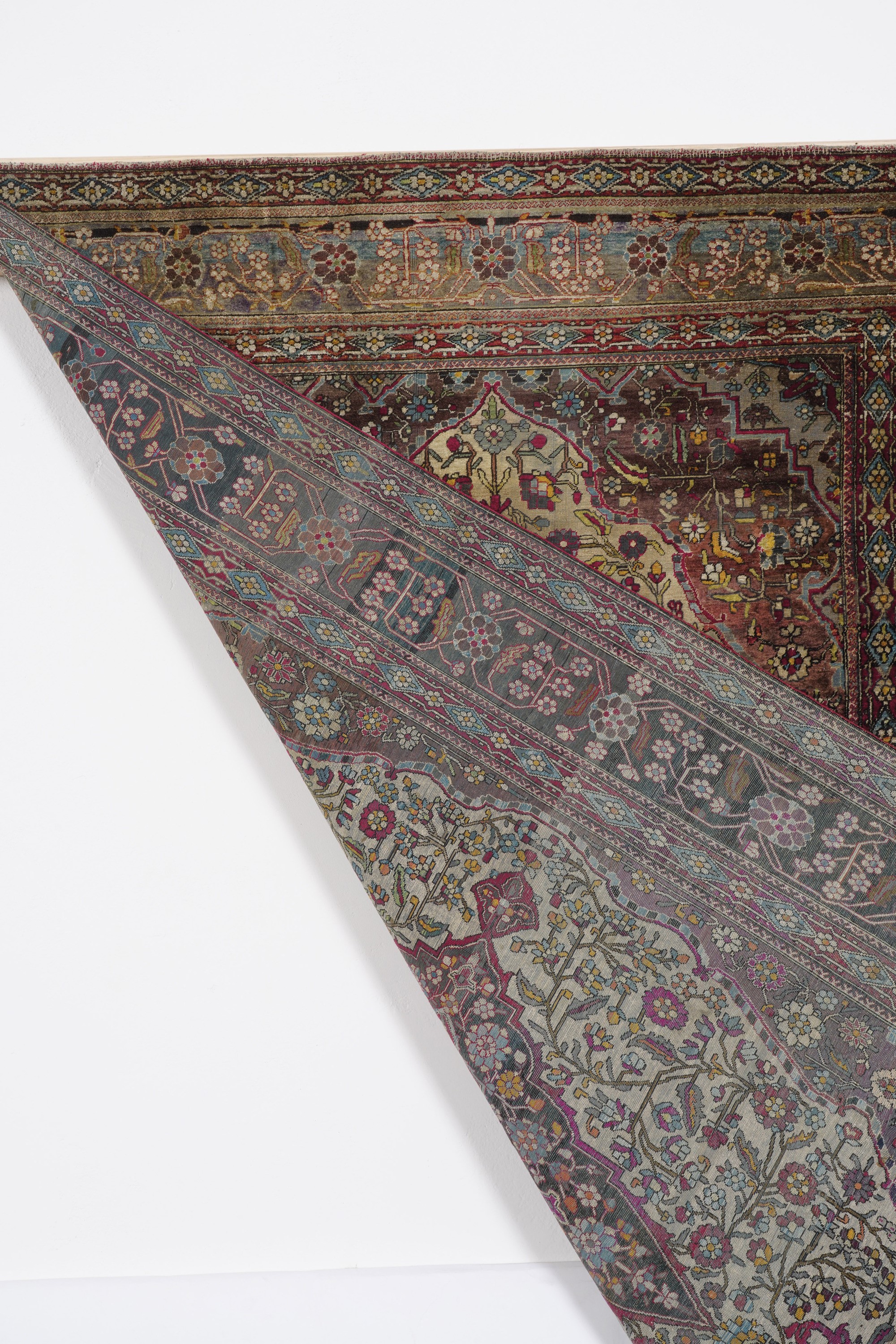 Tappeto Kashan in Seta Fine XIX Inizio XX Secolo