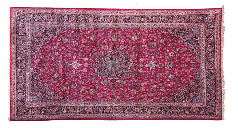 Tappeto Keshan, Persia inizio XX secolo  - Auction Antique carpets from the collection of Manlio and Raoul Cabib - Cambi Casa d'Aste