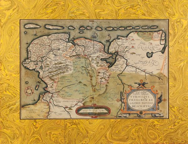 Carta geografica della Frisia