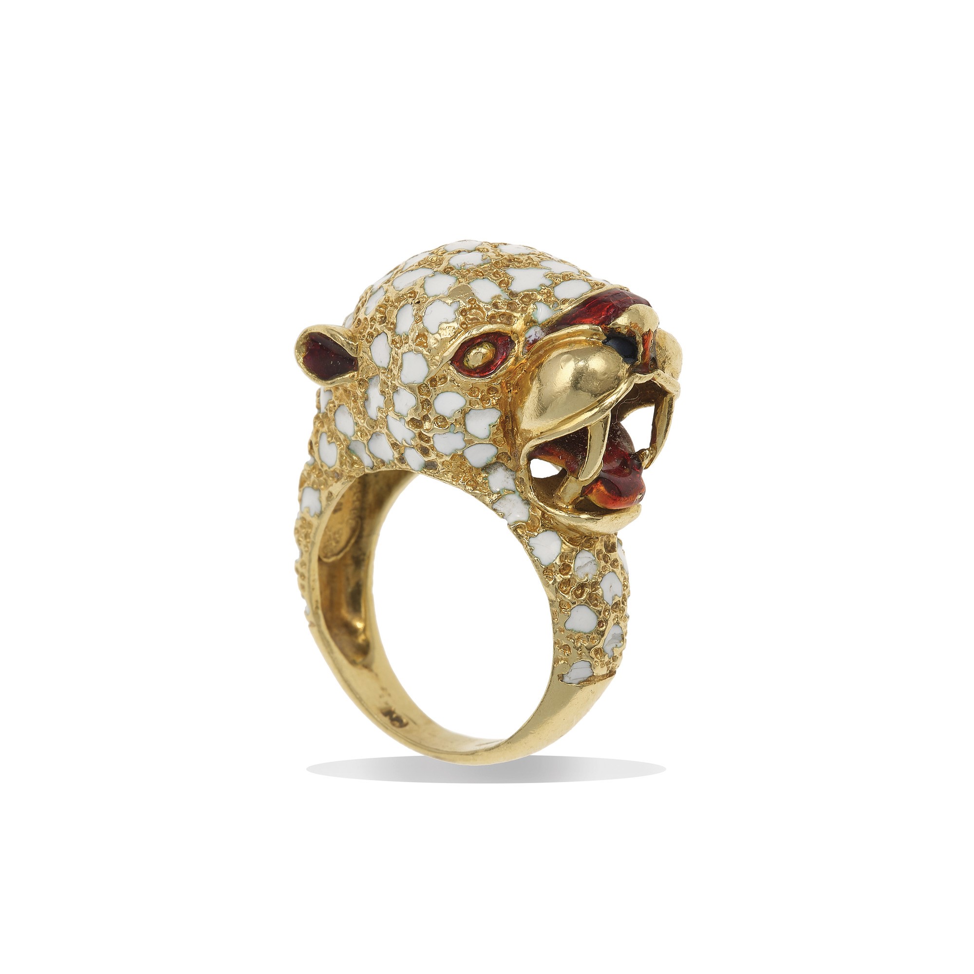 Anello "animalier" con Smalti Policromi