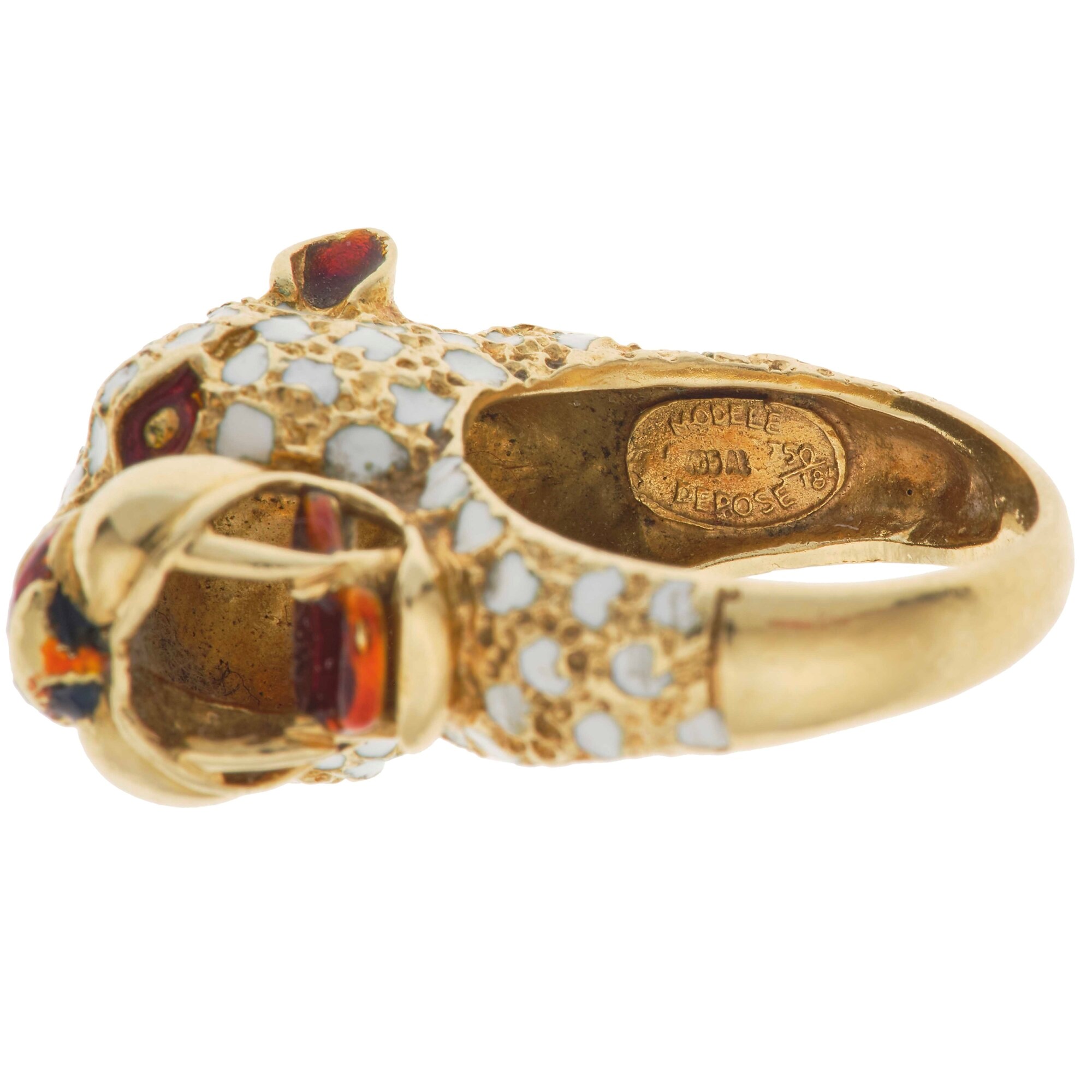 Anello "animalier" con Smalti Policromi