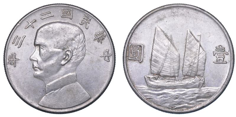 CINA. REPUBLIC, 1912-1949. Dollar (1934).  - Auction Numismatics - I - Cambi Casa d'Aste