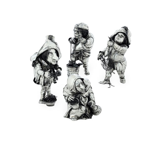 Argenteria artistica italiana del XX-XXI secolo, probabile manifattura Lisi, Firenze Figure allegoriche  [..]