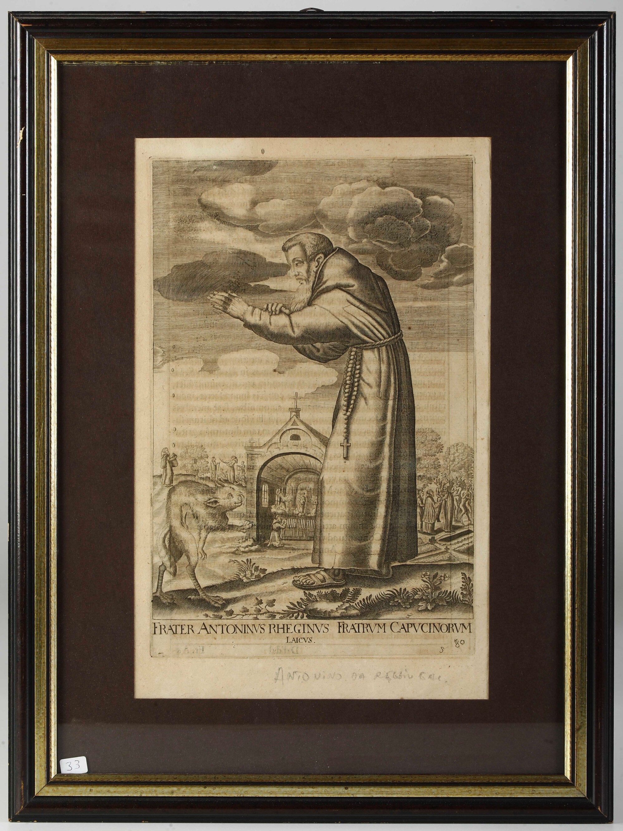 Anonimo Frate Antonio da Reggio Calabria, Fine Secolo XVI- Inizi Secolo XVII