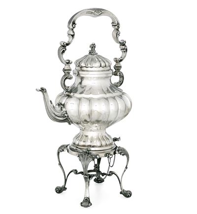Samovar. Argenteria Italiana, Marchi in Uso dal 1935 al 1945, Argentiere Francesco Amelotti Valen...