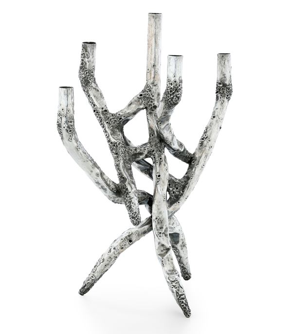 Arte italiana, seconda metà del XX secolo. Nino Franchina (1912-1988). Firma incisa Grande candelabro  [..]