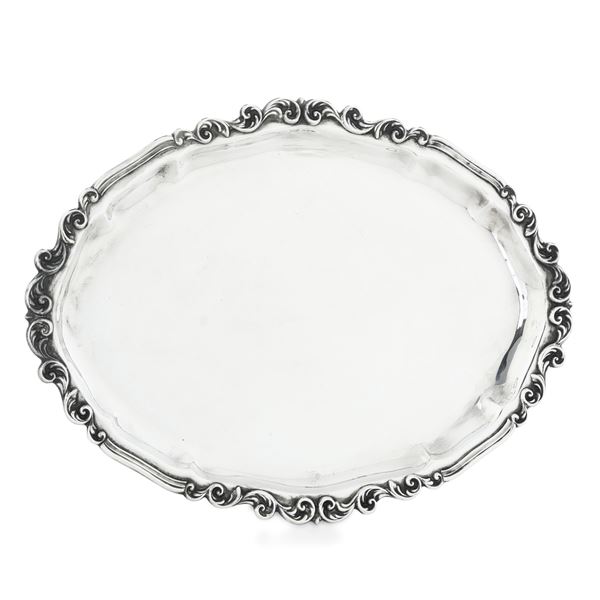 Vassoio. Argenteria italiana del XX secolo, argenitere Castaudi & Gautero, Vercelli