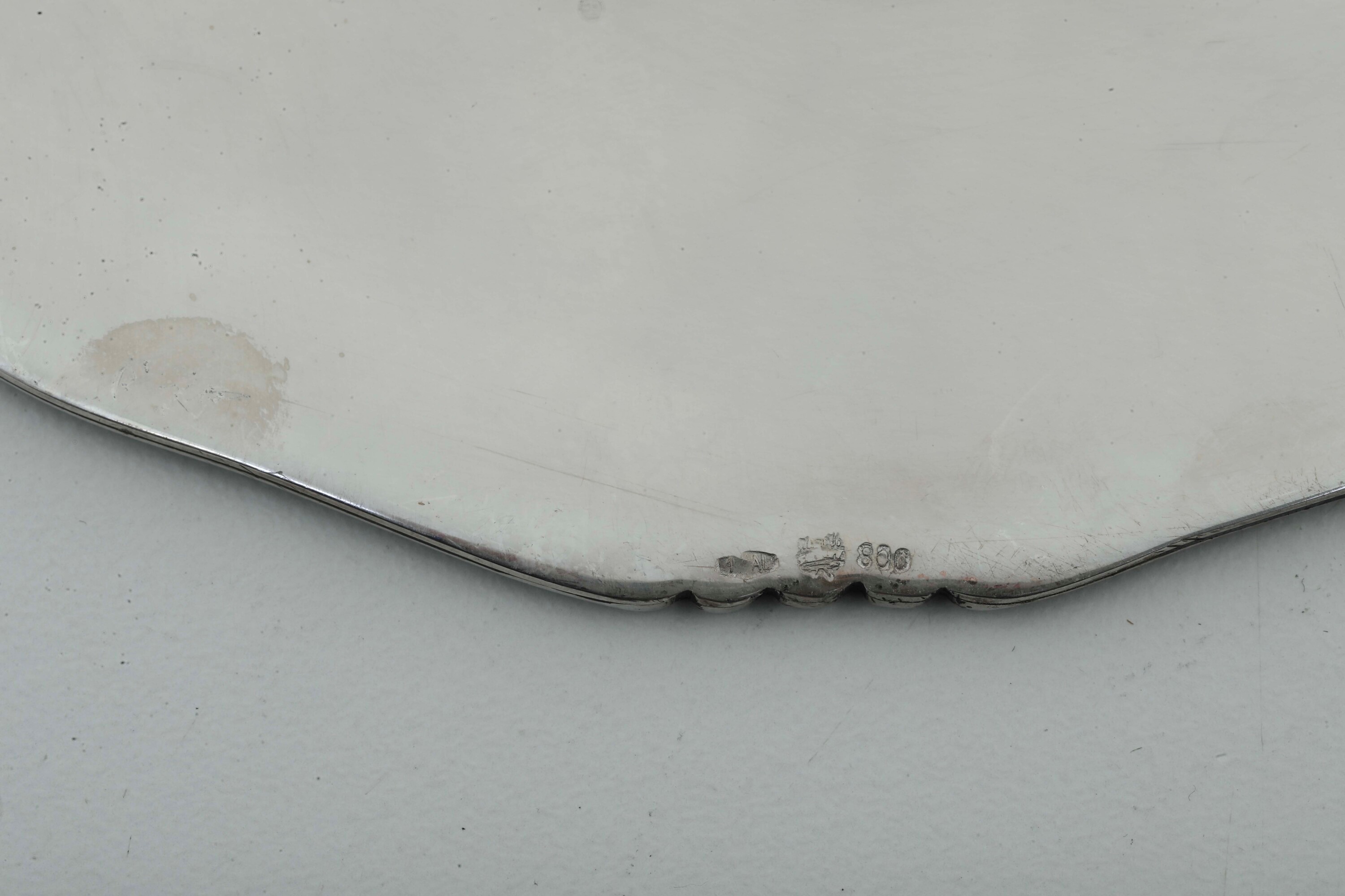 Dodici Ciotole con Piattini. Argenteria Italiana del XX Secolo. Argentiere Cesa, Alessandria