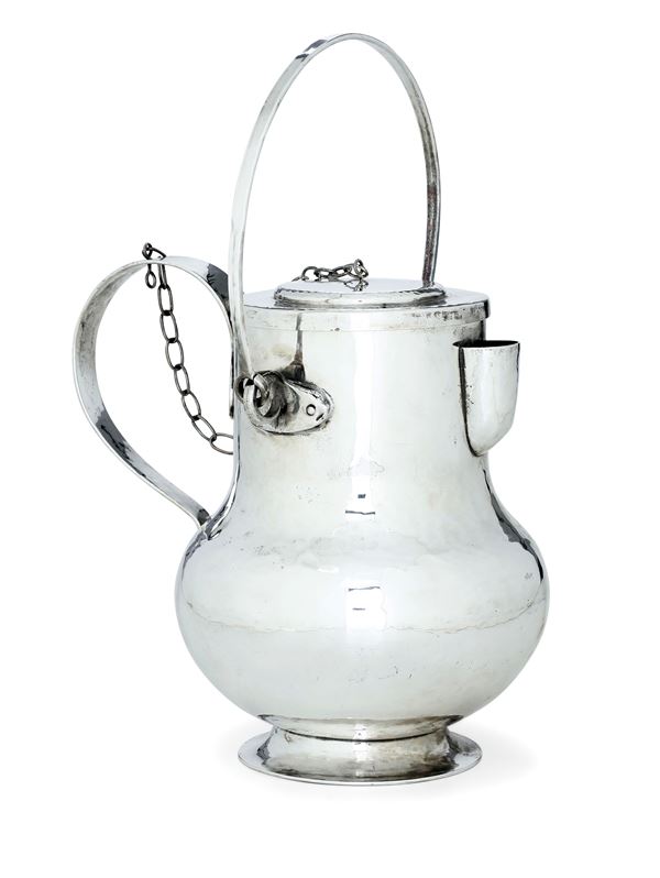 Brocca con coperchio. Argenteria artistica fiorentina del XX-XXI secolo, argentiere Brandimarte.