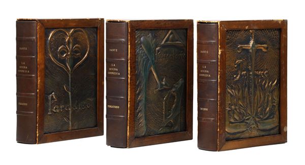 Alighieri Dante La Divina Commedia Verona, Roma e Firenze, Mardersteig, Arti e Scienze e Salani, 1963-64.