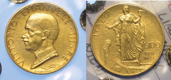 REGNO D'ITALIA. VITTORIO EMANUELE III DI SAVOIA, 1900-1946. 100 Lire 1931/A. IX. Italia su prora.