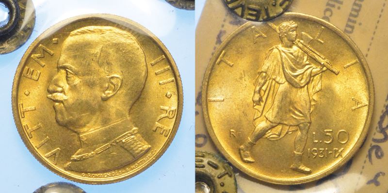 REGNO D'ITALIA. VITTORIO EMANUELE III DI SAVOIA, 1900-1946. 50 lire 1931/A. IX. Littore.  - Asta Numismatica - I - Cambi Casa d'Aste