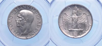 Regno D'italia. Vittorio Emanuele III di Savoia, 1900-1946. Lira 1936. Impero.