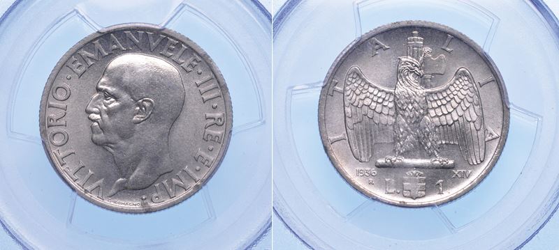 REGNO D'ITALIA. VITTORIO EMANUELE III DI SAVOIA, 1900-1946. Lira 1936. Impero.  - Auction Numismatics - I - Cambi Casa d'Aste