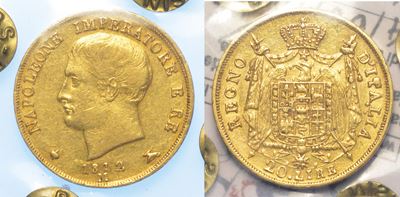 Milano. Napoleone I, 1805-1814 20 Lire 1812.