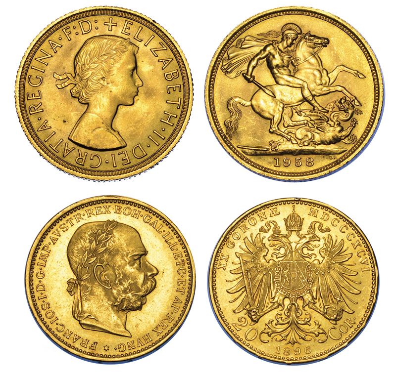 STATI VARI. AUSTRIA E REGNO UNITO. Lotto di due monete.  - Asta Numismatica - I - Cambi Casa d'Aste