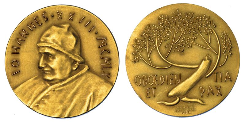 VATICANO. GIOVANNI XXIII (Angelo Giuseppe Roncalli), 1958-1963. Medaglia straordinaria in oro 1960. Olimpiadi di Roma.  - Asta Numismatica - Medals and Popes - II - Cambi Casa d'Aste