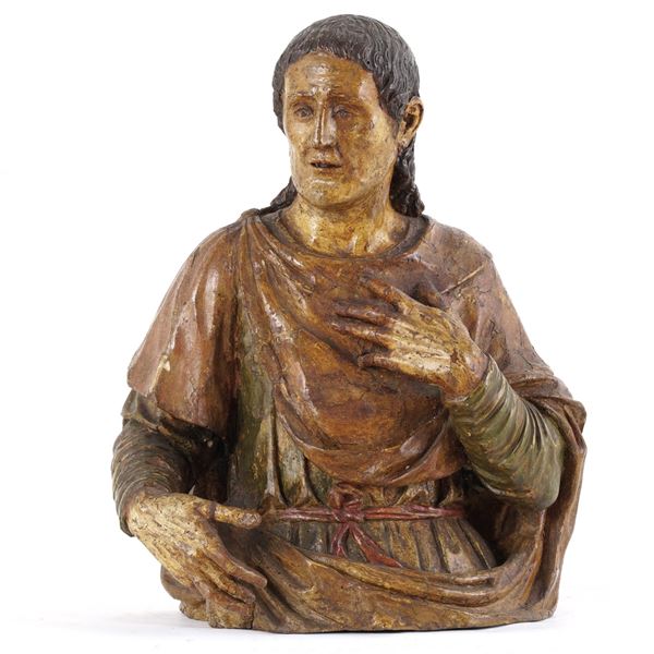 Busto virile. Arte del XVI-XVII secolo.