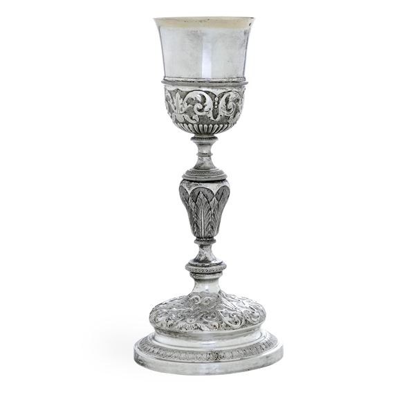 Italia, fine del XIX secolo, marchio con testa dell'Italia turrita in uso dal 1872 Calice