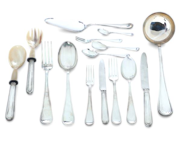 Servizio incompleto di posate. Argenteria italiana del XX secolo, argentiere Ricci & C., Alessandria