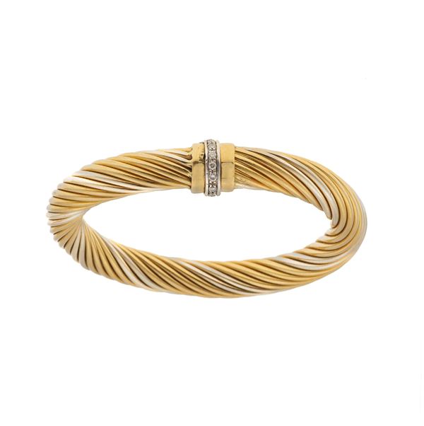 Gold and diamond bracelet