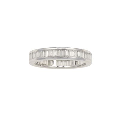 Anello a Rivière con Diamanti Taglio Baguette