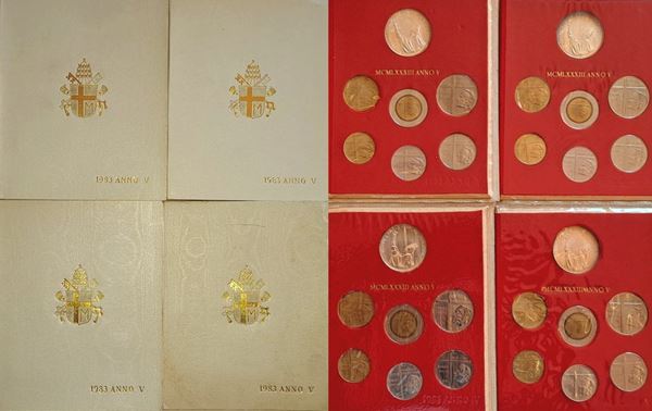 Vaticano 1983. 4 divisionali.