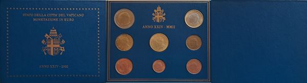 Vaticano 2002 - divisionale Euro FdC.