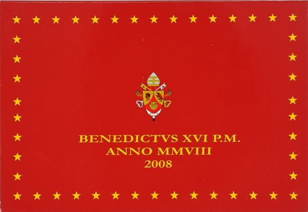 Vaticano 2008 - divisionale Euro fondo specchio.