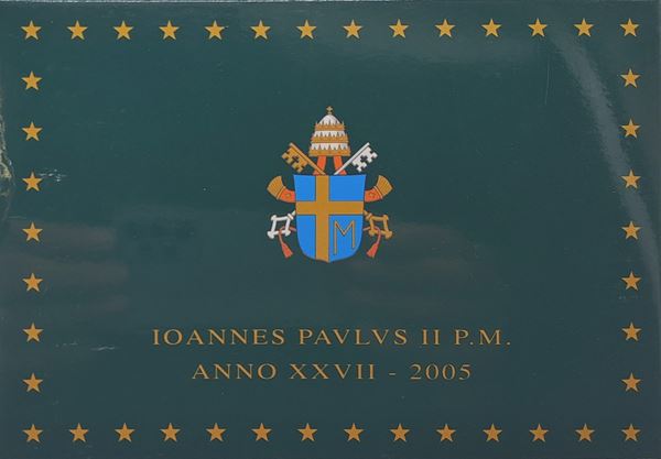 Vaticano 2005 - divisionale Euro fondo specchio.