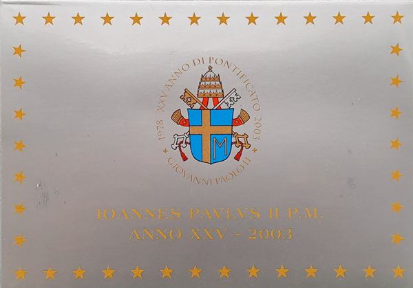 Vaticano 2003 - divisionale Euro fondo specchio.