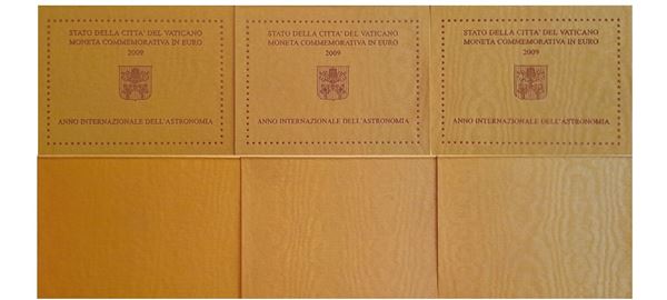 Vaticano 2009 - 3 monete da 2 Euro commemorativi FdC.