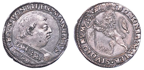 STATO PONTIFICIO. LEONE X, 1513-1521. Bianco (o Leone). Bologna.