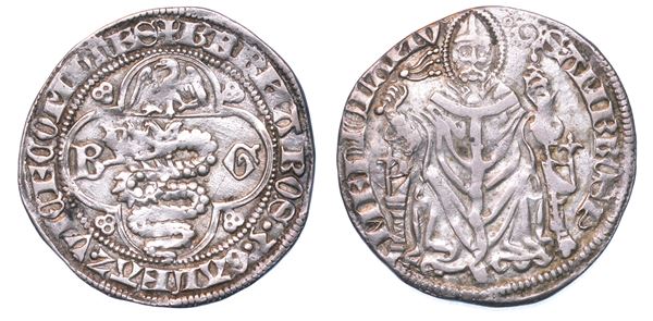 MILANO. BERNABO' e GALEAZZO VISCONTI, 1354-1378. Pegione o grosso.