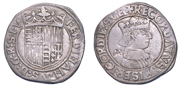 NAPOLI. FERDINANDO I D'ARAGONA, 1458-1494 Tarì. Emissioni dal 1458 al 1462.