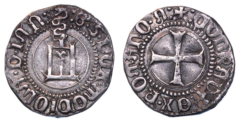 GENOVA. GALEAZZO MARIA SFORZA, 1466-1476. Grosso.  - Asta Numismatica - I - Cambi Casa d'Aste
