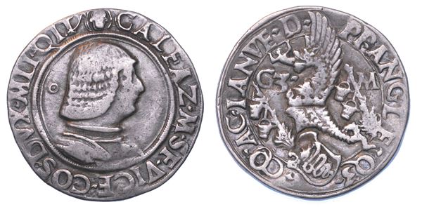 MILANO. GALEAZZO MARIA SFORZA, 1466-1476. Testone o lira.